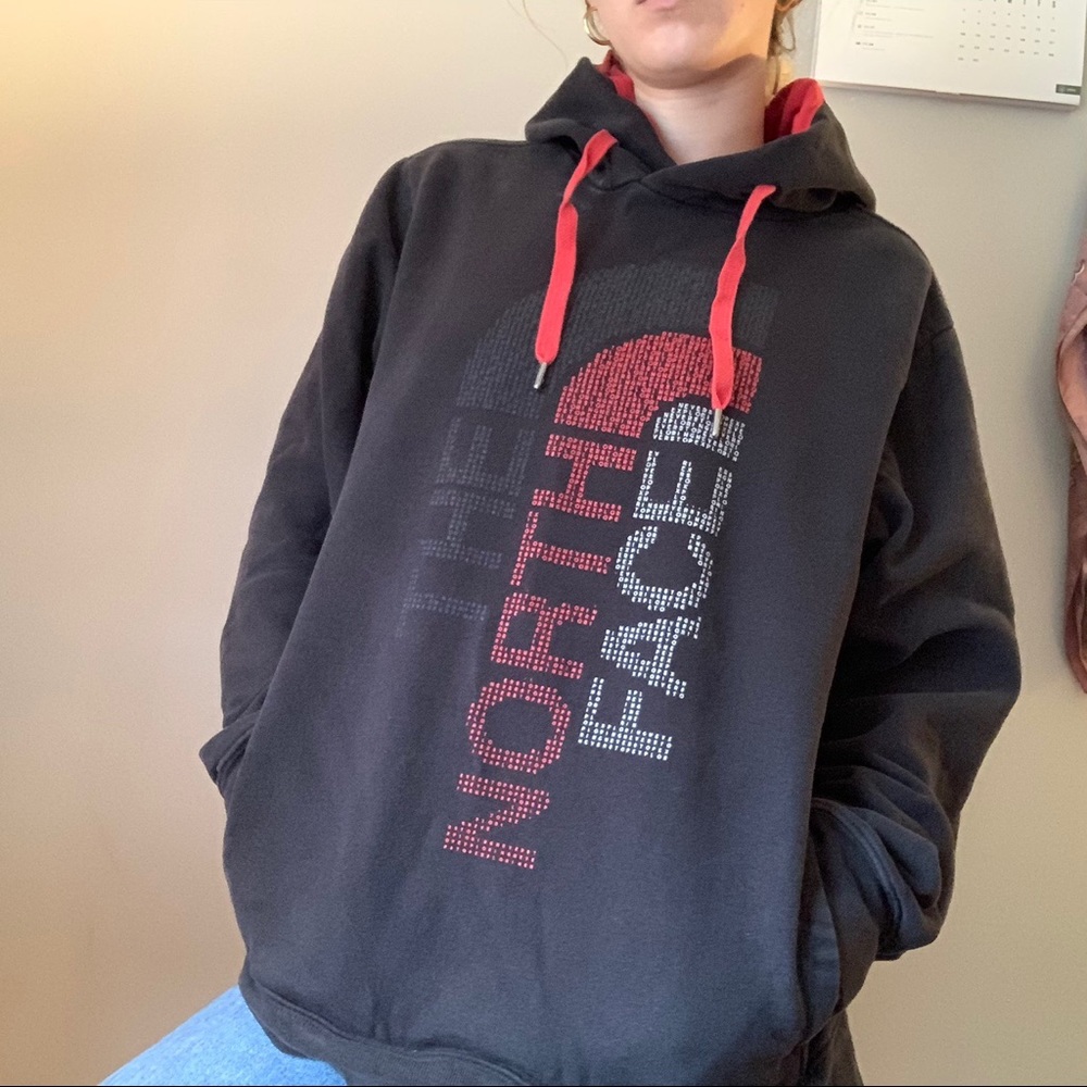 North Face logo hoodie